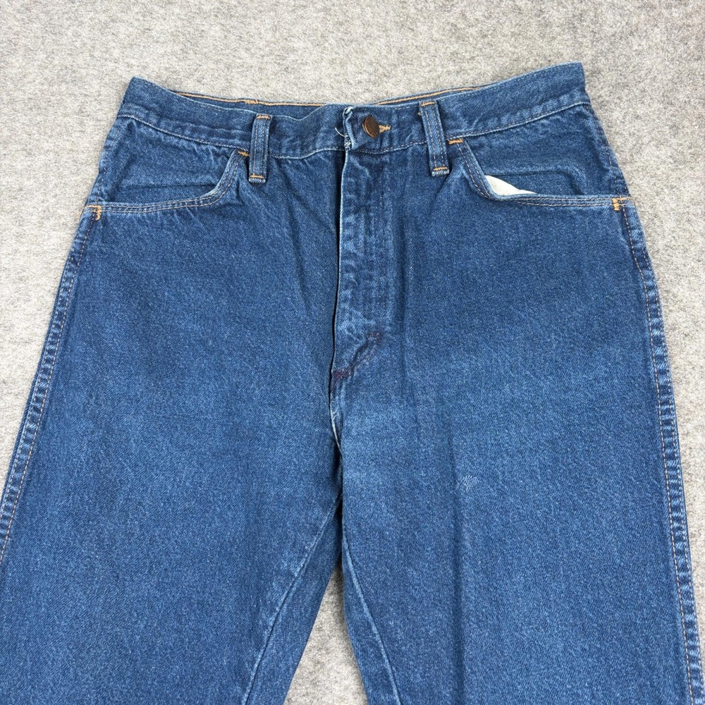 Rustler Bootcut Jeans Mens 33x30 Blue Denim Vintage 80s 90s Straight Workwear